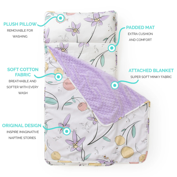Wildkin Wildkin: Toddler Nap Mat- Fairy Blossom