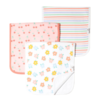 Copper Pearl Copper Pearl: Burp Cloth 3pk - Cheery