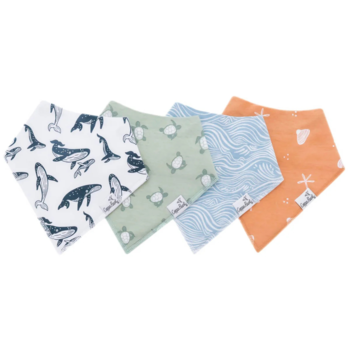 Copper Pearl Copper Pearl: Bandana Bib 4pk - Cove