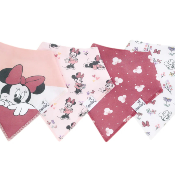 Copper Pearl Copper Pearl: Bandana Bib 4pk - Minnie Mouse