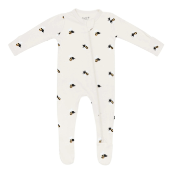 Kyte Clothing Kyte: Zipper Footie - Bee Mine
