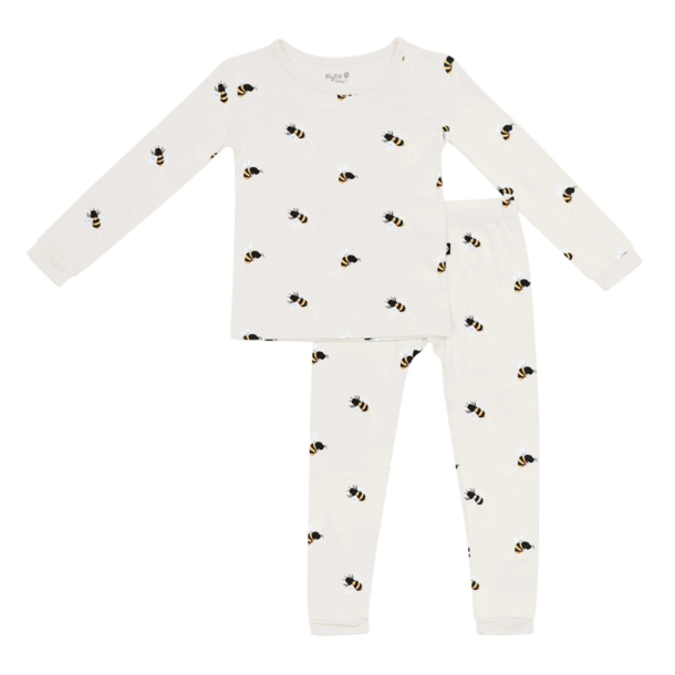 Kyte Clothing Kyte: Toddler Long-Sleeve PJ Set - Bee Mine