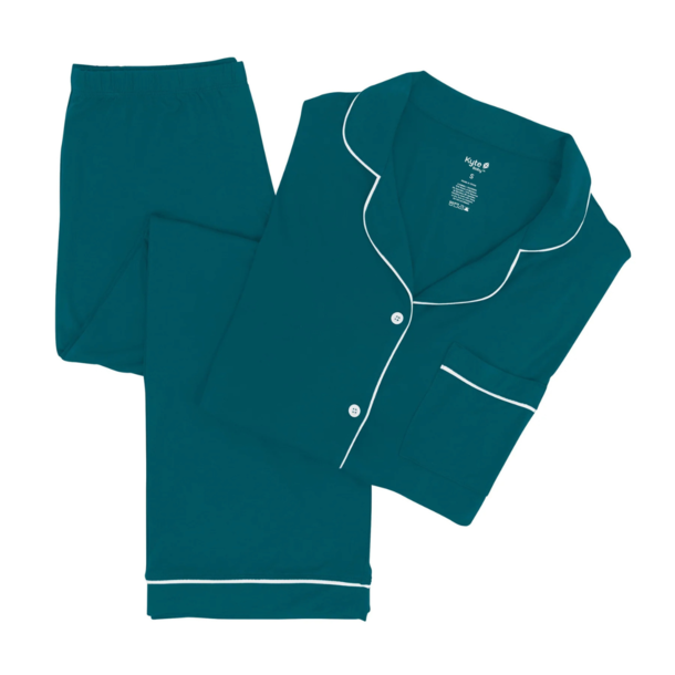 Kyte Clothing Kyte: Women's Long Sleeve PJ Set - Loch/Cloud Trim
