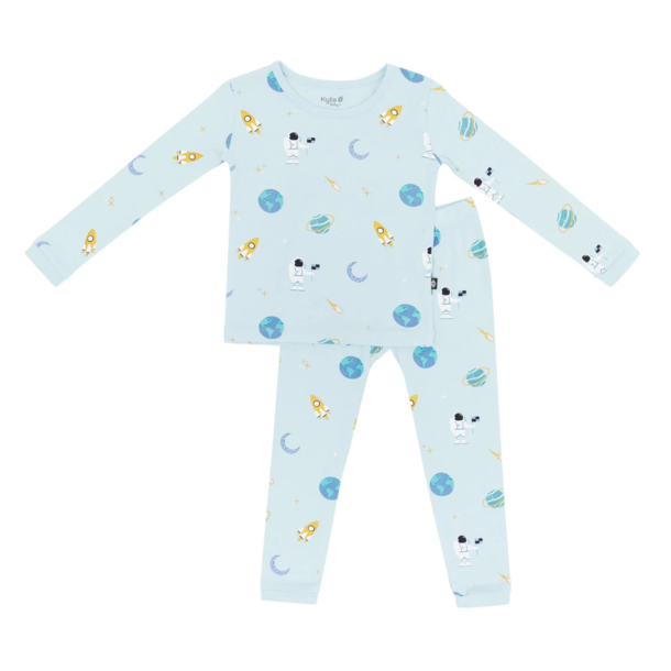 Kyte Clothing Kyte: Toddler Long-Sleeve PJ Set - Ice Space