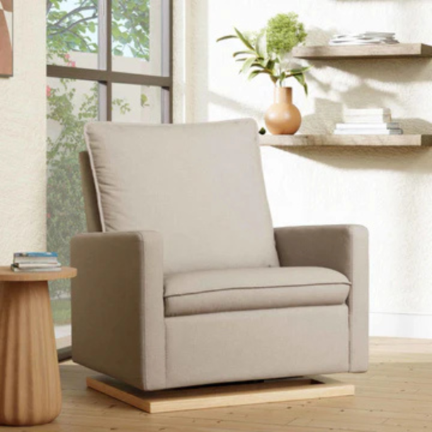 Million Dollar Baby MDB: Cali Pillowback Chair and a Half Swivel Glider in Performance Eco-Weave -
