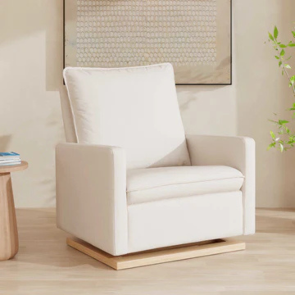 Million Dollar Baby MDB: Cali Pillowback Chair and a Half Swivel Glider in Performance Eco-Weave -