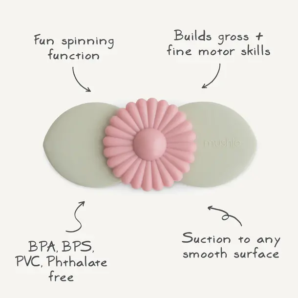 Mushie Mushie: Suction Spinner Toy - Blossom