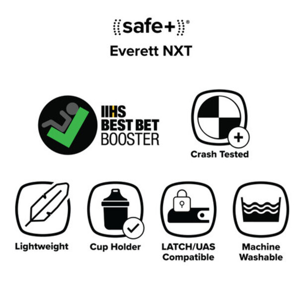 Diono Diono: Everett NXT High-Back Booster - Black