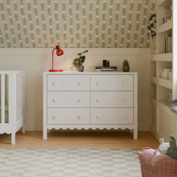 Million Dollar Baby MDB: Sammy Scallop 6 Drawer Dresser -