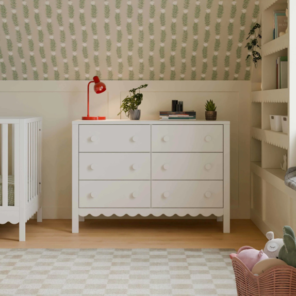 Million Dollar Baby MDB: Sammy Scallop 6 Drawer Dresser -