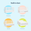 Million Dollar Baby MDB: Sammy Scallop  4-in-1 Convertible Crib-