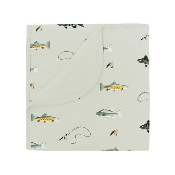 Kyte Clothing Kyte Baby Blanket - 33"x33" - Fishing