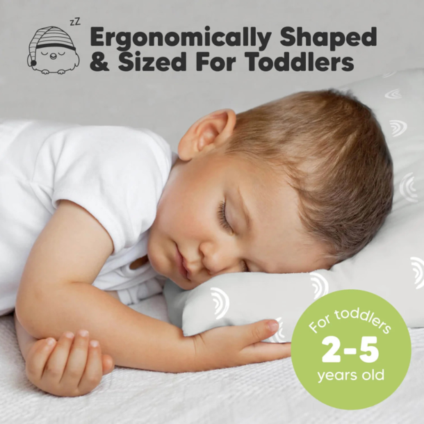 KeaBabies KeaBabies: Toddler Pillow - Gray Rainbow