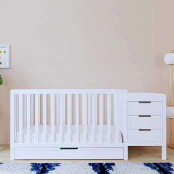 Million Dollar Baby MDB: Colby 4-in-1 Low-profile Convertible Crib & Changer Combo -