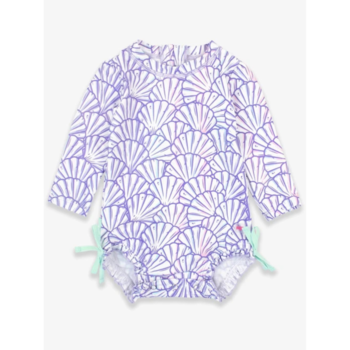 Rufflebutts Rufflebutts: LS 1pc Rashguard - Magical Mermaid