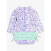 Rufflebutts Rufflebutts: LS 1pc Rashguard - Magical Mermaid