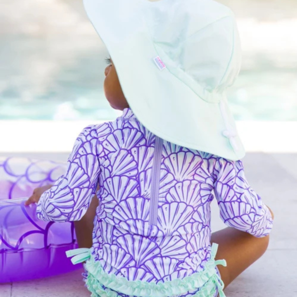 Rufflebutts Rufflebutts: LS 1pc Rashguard - Magical Mermaid
