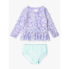 Rufflebutts Rufflebutts: 2pc Rashguard Bikini - Magical Mermaid