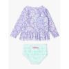 Rufflebutts Rufflebutts: 2pc Rashguard Bikini - Magical Mermaid
