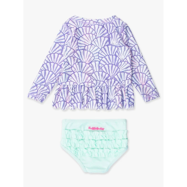 Rufflebutts Rufflebutts: 2pc Rashguard Bikini - Magical Mermaid