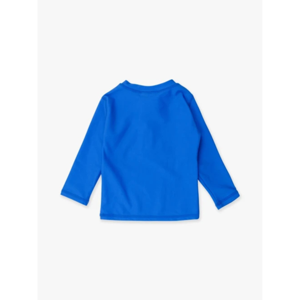 Rufflebutts Ruggedbutts: Boys LS Zipper Rash Guard - Sonic Blue