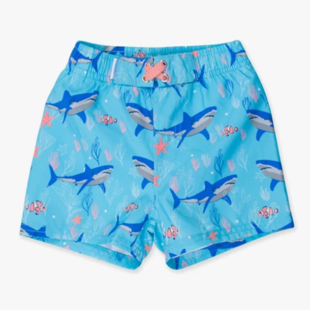 Rufflebutts Ruggedbutts: Swim Trunks - Fintastic