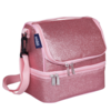 Wildkin Wildkin: Two Compartment Lunch Bag - Pink Glitter