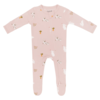 Kyte Clothing Kyte: Zipper Footie - Blush Rabbit