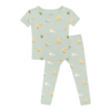 Kyte Clothing Kyte: Toddler SS w/Pants PJ Set - Aloe Chick