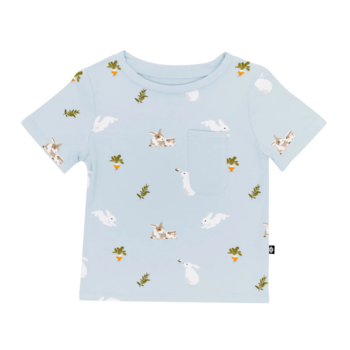 Kyte Clothing Kyte: S. Sleeve Toddler Crew Neck Tee - Ice Rabbit