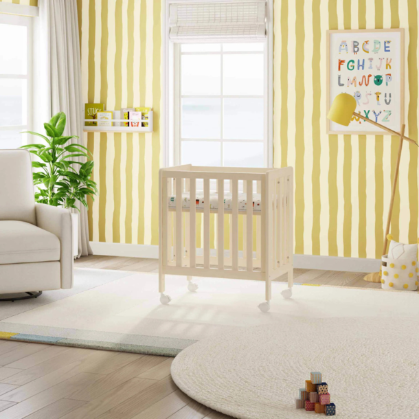 Million Dollar Baby MDB: Colby GROW 6-in-1 Convertible Bassinet to Crib - Washed Natural