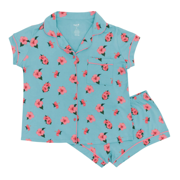 Kyte Clothing Kyte Women's Short Sleeve PJ Set - Hibiscus