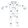Kyte Clothing Kyte: Zipper Footie - Dolphin