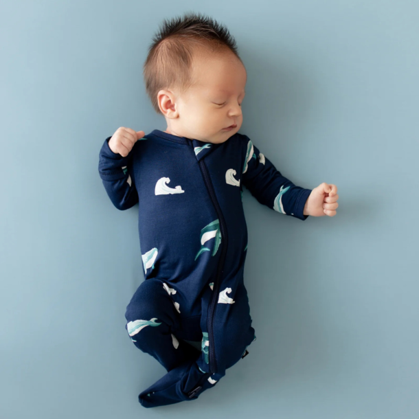 Kyte Clothing Kyte: Zipper Footie - Humpback