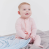Magnificent Baby Magnetic Me: Magnetic Footie - Pink Dogwood Ruffle (Modal)