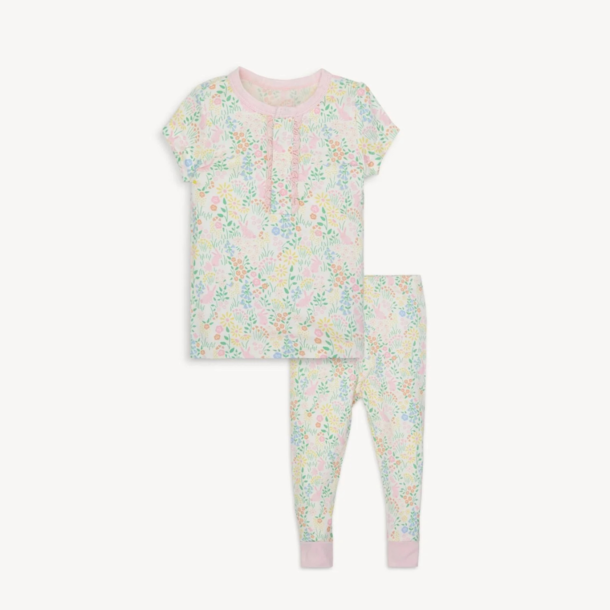 Magnificent Baby Magnetic Me: Toddler SS PJ - Hoppy Garden w/Ruffle