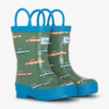 Hatley/Little Blue House Hatley: Rainboot w/ Handles - Big Trucks