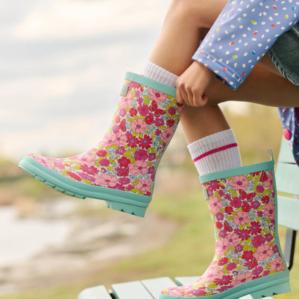 Hatley/Little Blue House Hatley: Rainboots - Flowers