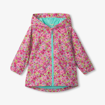 Hatley/Little Blue House Hatley: Field Rain Jacket (microfiber) - Flowers