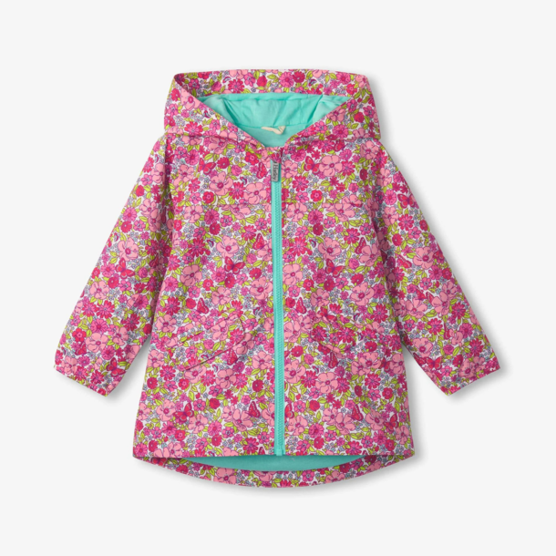 Hatley/Little Blue House Hatley: Field Rain Jacket (microfiber) - Flowers