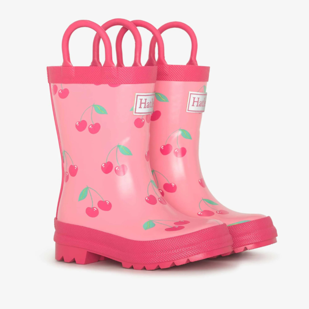 Hatley/Little Blue House Hatley: Rainboot w/ Handles - Cherries