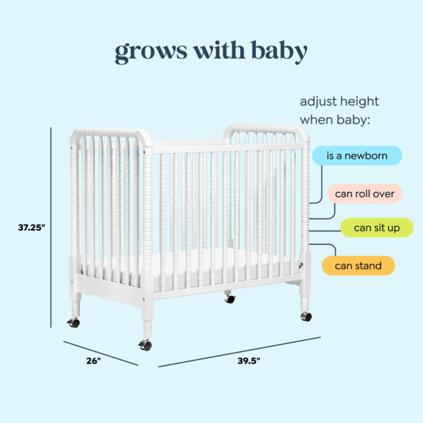 Million Dollar Baby MDB: Jenny Lind 3-in-1 Convertible Mini Crib