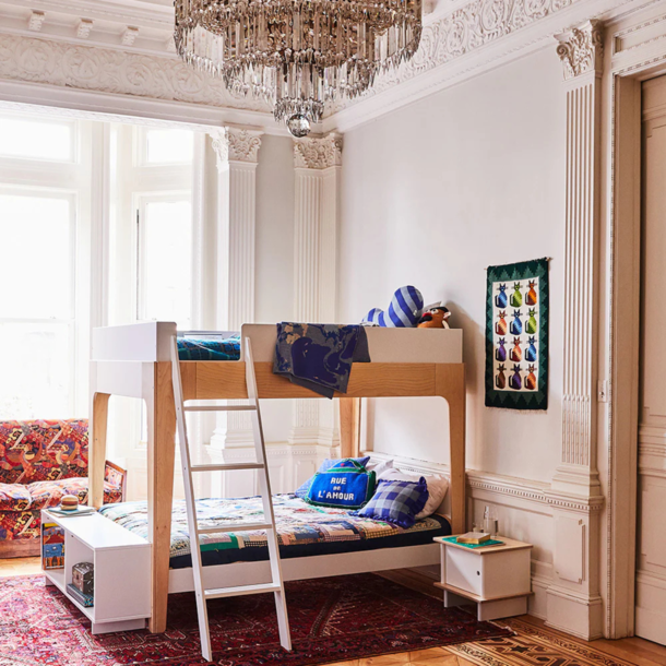 Oeuf OEUF: Perch Full Bunk Beds - Birch/White