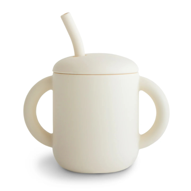 Mushie Mushie: Silicone Training Straw Cup -