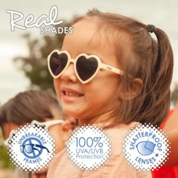Real Kids Shades Real Shades: Heart Sunglasses - 4 - 6 Years