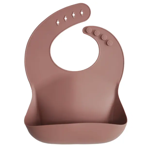 Mushie Mushie: Silicone Bib - Solid