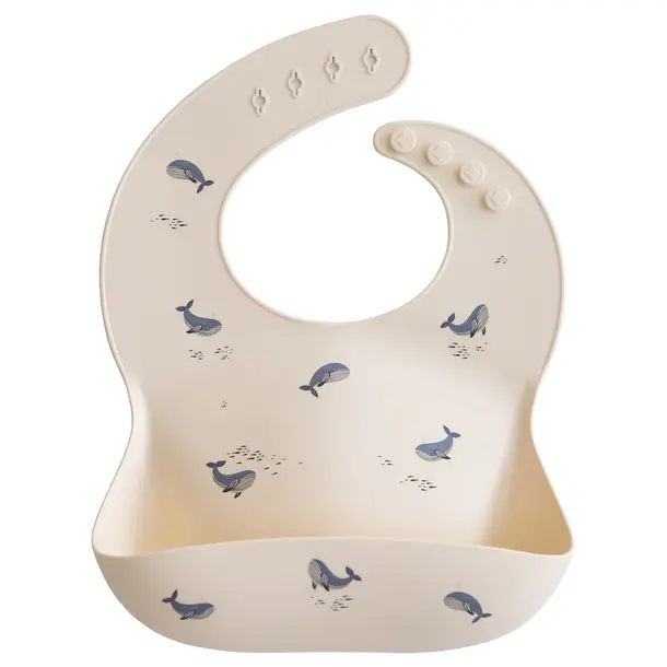 Mushie Mushie: Silicone Bib - Prints