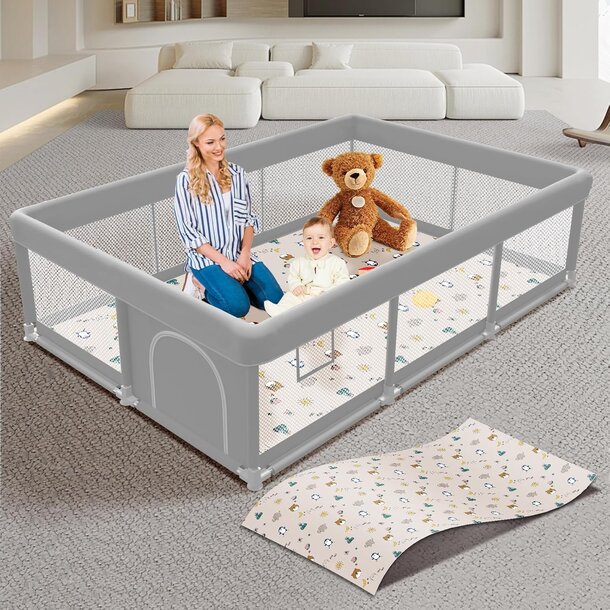Playpen with Padded Mat (X-Large) -