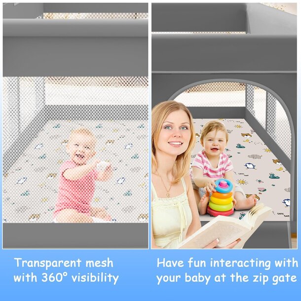 Playpen with Padded Mat (X-Large) -