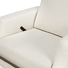 Million Dollar Baby MDB: Crewe Recliner and Swivel Glider - Ivory Boucle w/Light Wood Base Million Dollar Baby MDB: Crewe Recliner and Swivel Glider - Ivory Boucle w/Light Wood Base